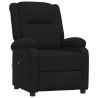Sillón reclinable eléctrico de tela negro 3