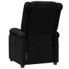 Sillón reclinable de tela negro 5