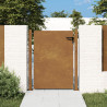 Puerta de jardín acero corten 105x130 cm 1
