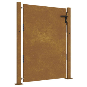 Puerta de jardín acero corten 105x130 cm H