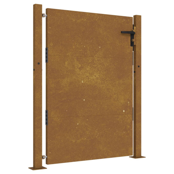 Puerta de jardín acero corten 105x130 cm M 2