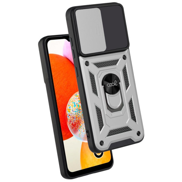 Carcaça COOL para Samsung A145 Galaxy A14 / A14 5G anel rígido prata M 2
