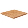 Tablero de mesa cuadrada madera roble marrón claro 50x50x2.5 cm 1