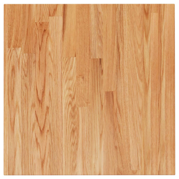Tablero de mesa cuadrada madera roble marrón claro 50x50x2.5 cm M 2
