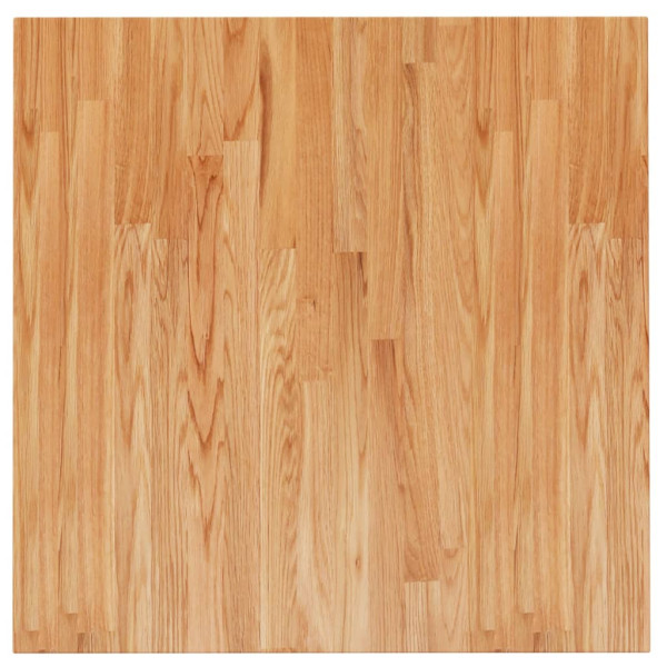 Tampo mesa quadrado 70x70x2.5cm carvalho tratado castanho-claro M 2