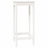 Mesa alta de bar madera maciza de pino blanco 50x50x110 cm 2