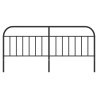 Cabeceira de cama 200 cm metal preto 4