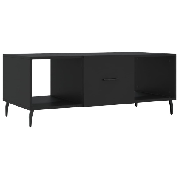 Mesa de centro madera contrachapada negro 102x50x40 cm M 2