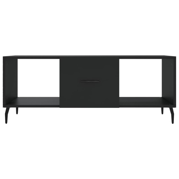 Mesa de centro madera contrachapada negro 102x50x40 cm M 5