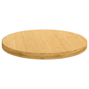 Tablero de mesa de bambú Ø80x4 cm H