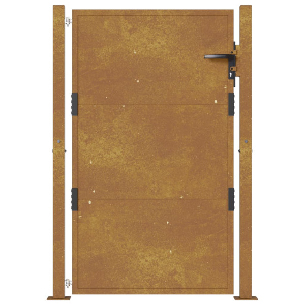 Puerta de jardín acero corten 105x155 cm M 4