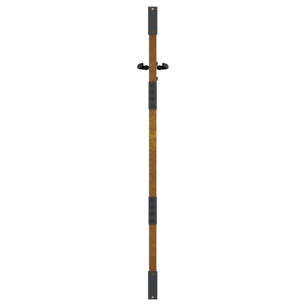 Puerta de jardín acero corten diseño bambú 85x150 cm M 5