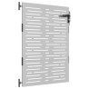 Puerta de jardín acero corten diseño cuadrado 85x150 cm 3