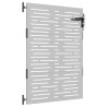 Puerta de jardín acero corten diseño cuadrado 85x125 cm 3