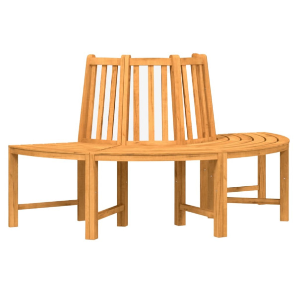 Banco de árbol semicircular madera maciza de teca Ø160 cm M 2