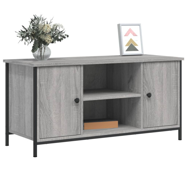 Mueble de TV madera contrachapada gris Sonoma 100x40x50 cm M 3