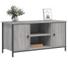 Mueble de TV madera contrachapada gris Sonoma 100x40x50 cm 3