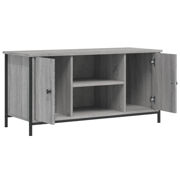 Mueble de TV madera contrachapada gris Sonoma 100x40x50 cm M 5