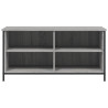 Mueble de TV madera contrachapada gris Sonoma 100x40x50 cm 4