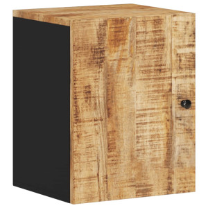 Armario de baño de pared madera maciza de mango 38x33x48 cm H