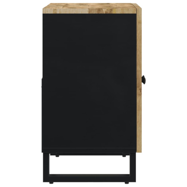 Mueble de lavabo madera mango y madera ingeniería 62x33x58 cm M 5