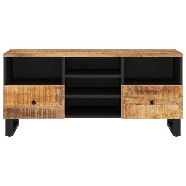 Mueble de TV madera mango y madera de ingeniería 100x33x46 cm M 4