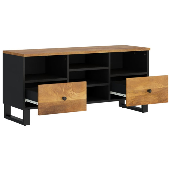 Mueble de TV madera mango y madera de ingeniería 100x33x46 cm M 3