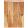 Armario de baño de pared madera maciza de acacia 38x33x48 cm 4