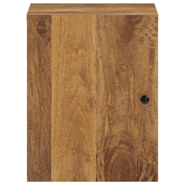 Armario de baño de pared madera maciza de mango 38x33x48 cm M 4