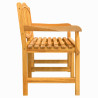 Banco de jardín madera maciza de teca 149.5x60x90 cm 4
