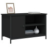 Mueble para TV madera contrachapada negro 80x40x50 cm 3