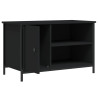 Mueble para TV madera contrachapada negro 80x40x50 cm 5