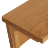 Perchero de madera maciza de roble 90x16x16 cm 5