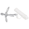 Ancla plegable con cuerda hierro maleable plateado 8 kg 3
