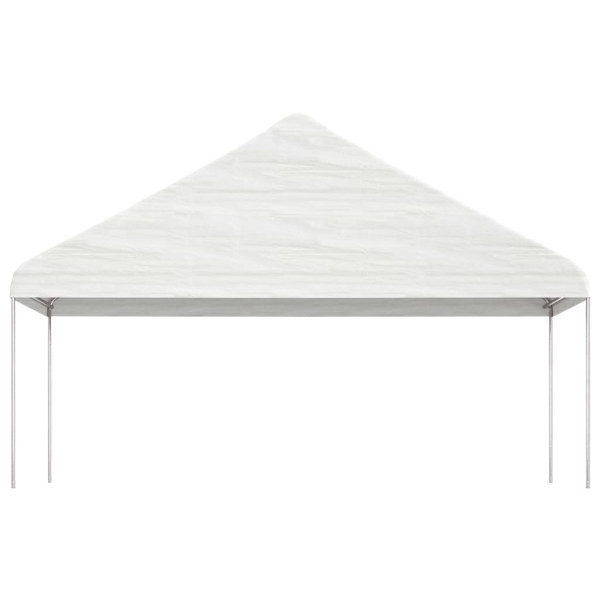Gazebo com telhado 20.07x5.88x3.75 m polietileno branco M 3