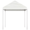 Cenador con techo polietileno blanco 17.84x2.28x2.69 m 3