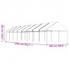 Gazebo com telhado 17.84x4.08x3.22 m polietileno branco 5