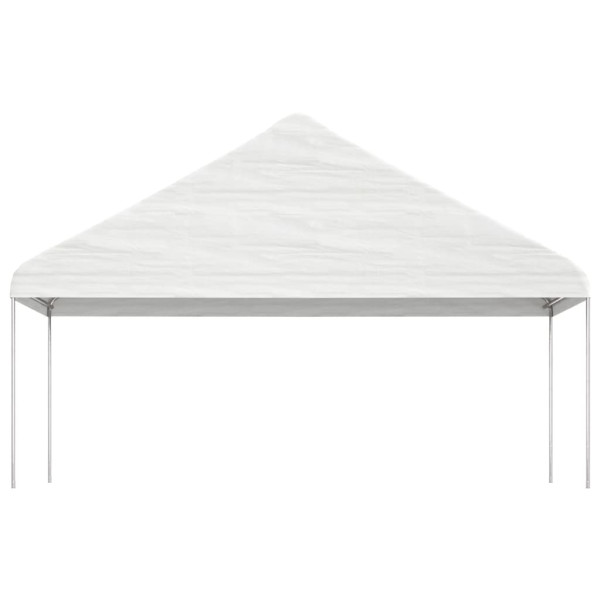 Gazebo com telhado 17.84x5.88x3.75 m polietileno branco M 3