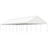 Gazebo com telhado 15.61x5.88x3.75 m polietileno branco 1