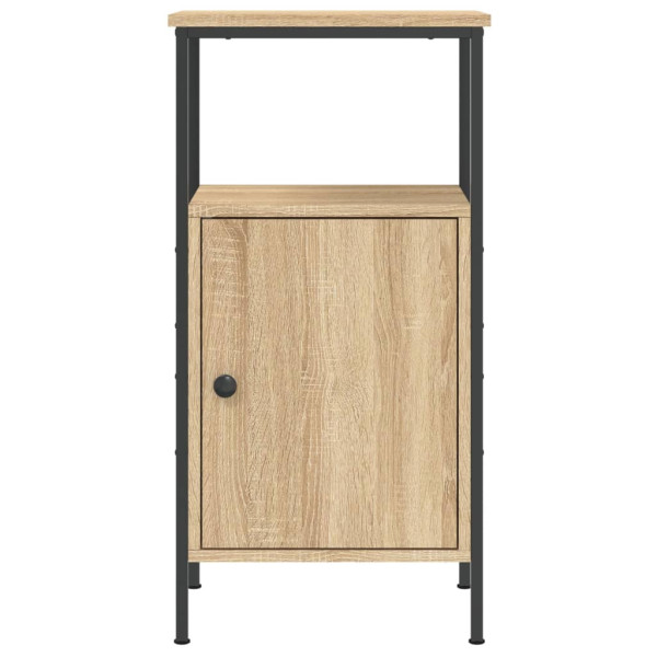 Mesita de noche madera de ingeniería roble Sonoma 41x31x80 cm M 5