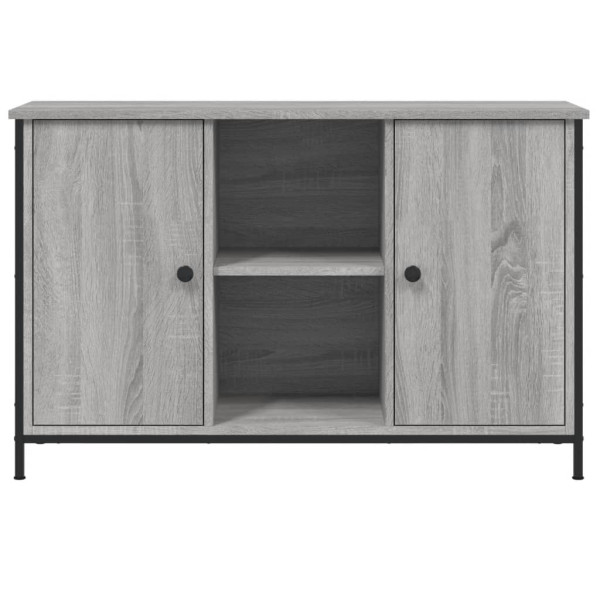 Mueble de TV madera de ingeniería gris Sonoma 100x35x65 cm M 5