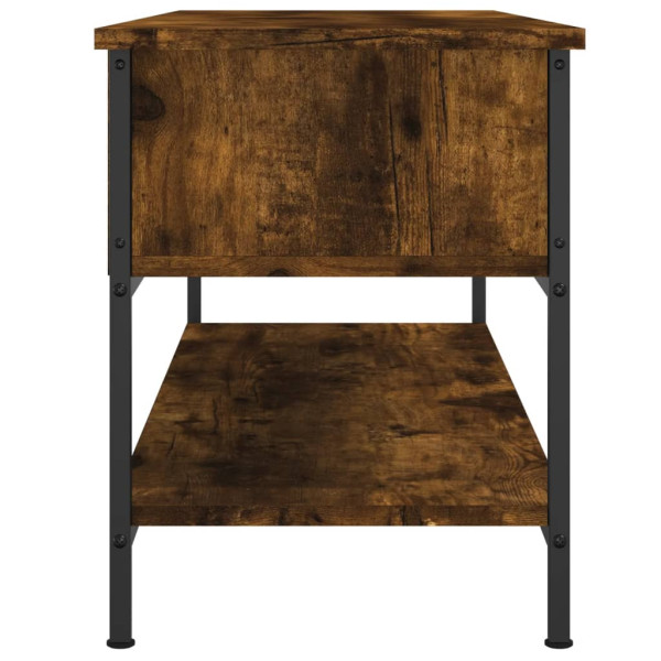 Mueble para TV madera contrachapada roble ahumado 100x35x45 cm M 5