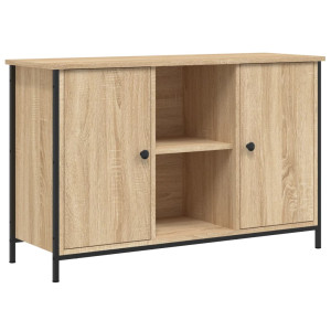 Mueble de TV madera de ingeniería roble Sonoma 100x35x65 cm H