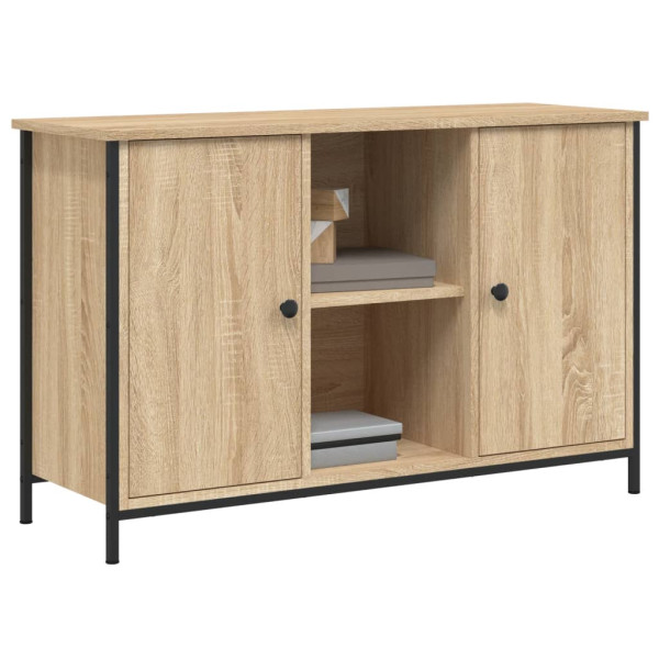 Mueble de TV madera de ingeniería roble Sonoma 100x35x65 cm M 3