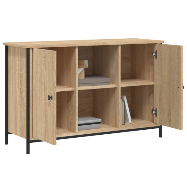 Mueble de TV madera de ingeniería roble Sonoma 100x35x65 cm M 4