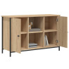 Mueble de TV madera de ingeniería roble Sonoma 100x35x65 cm 4