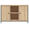 Mueble de TV madera de ingeniería roble Sonoma 100x35x65 cm 5