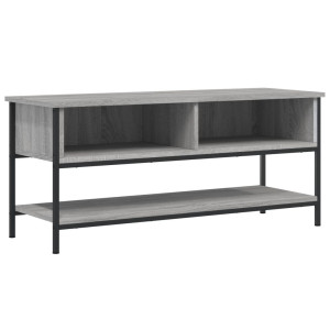 Mueble de TV madera contrachapada gris Sonoma 100x35x45 cm H