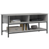 Mueble de TV madera contrachapada gris Sonoma 100x35x45 cm 3