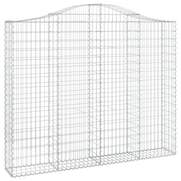 Cestos gabião arqueados 7pcs 200x30x160/180cm ferro galvanizado M 3